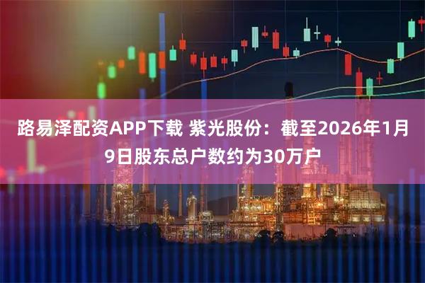 路易泽配资APP下载 紫光股份：截至2026年1月9日股东总户数约为30万户