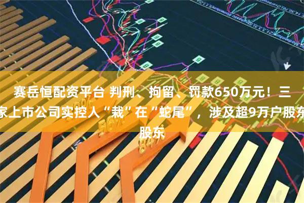 赛岳恒配资平台 判刑、拘留、罚款650万元！三家上市公司实控人“栽”在“蛇尾”，涉及超9万户股东